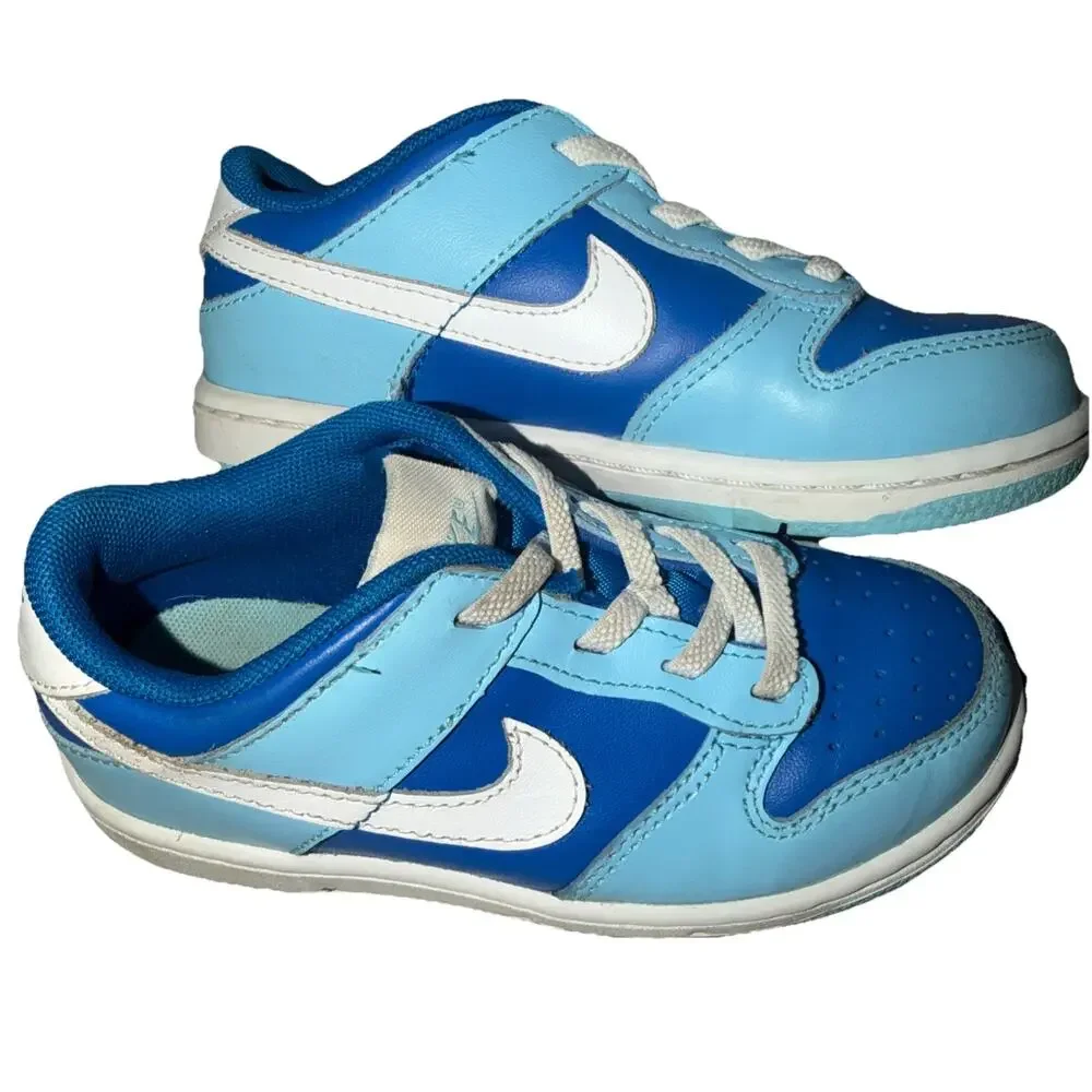 Nike Dunk Low Retro QS TDE TD Size 10 Argon Blue Flash White Sneaker SRS